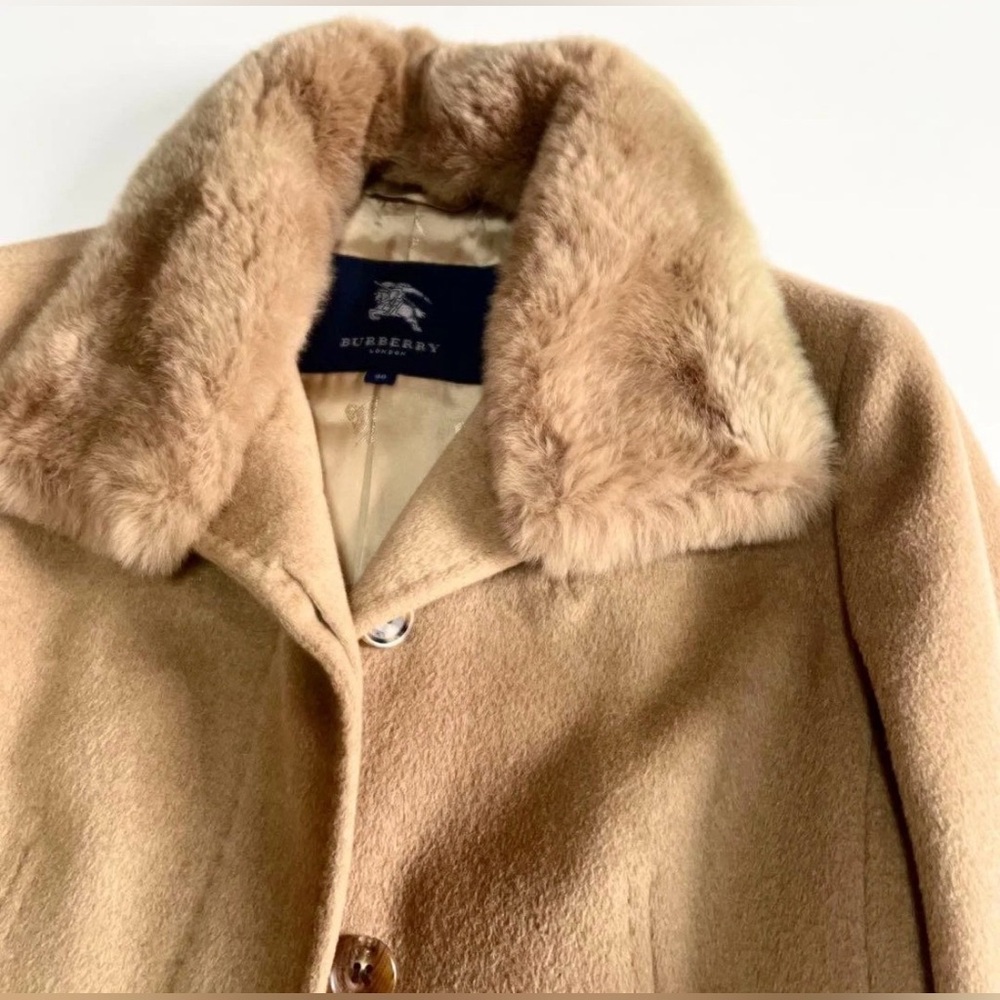 Burberry London Angora Blend Short Coat - Picture 3 of 7